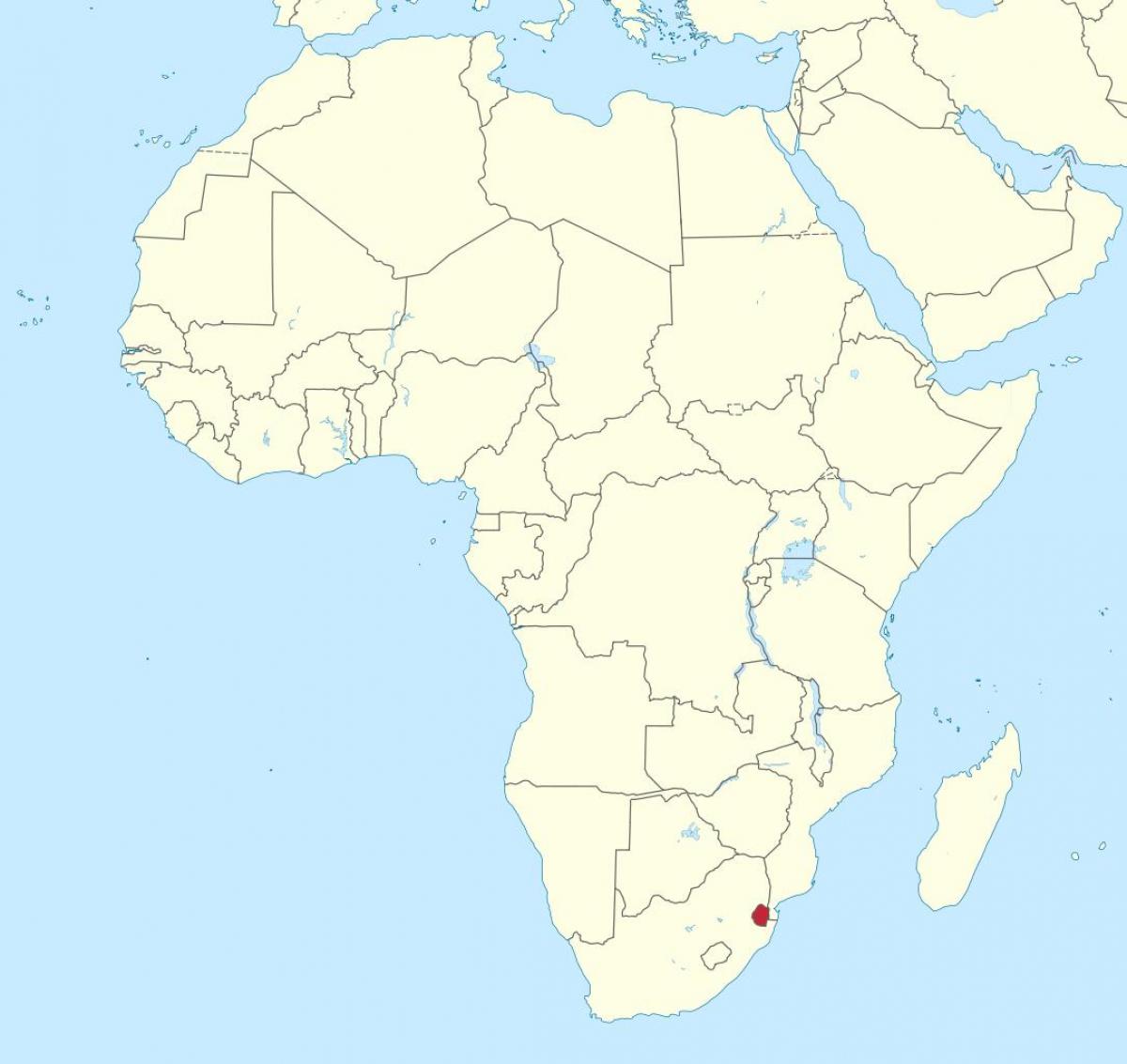 Térkép afrika, Szváziföld