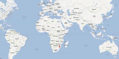 Térkép Szváziföld a világ
